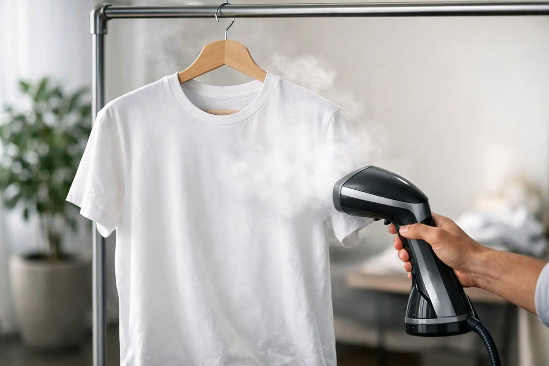 Kan man steame en T-shirt?